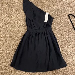 BCBGeneration One Shoulder Black Dress size 0